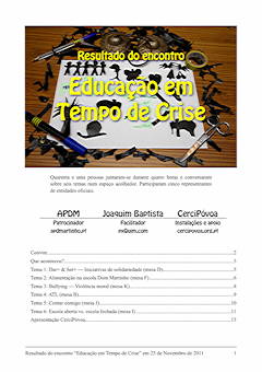 Resultado do encontro, PDF